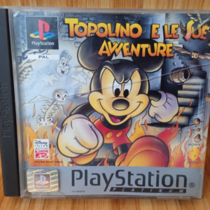 TOPOLINO E LE SUE AVVENTURE PLAYSTATION 1 PLATINUM PS1 PSONE CUSTODIA ROVINATA