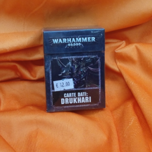 CARTE DATI DRUKHARI WARHAMMER 40.000 40K GAMES WORKSHOP