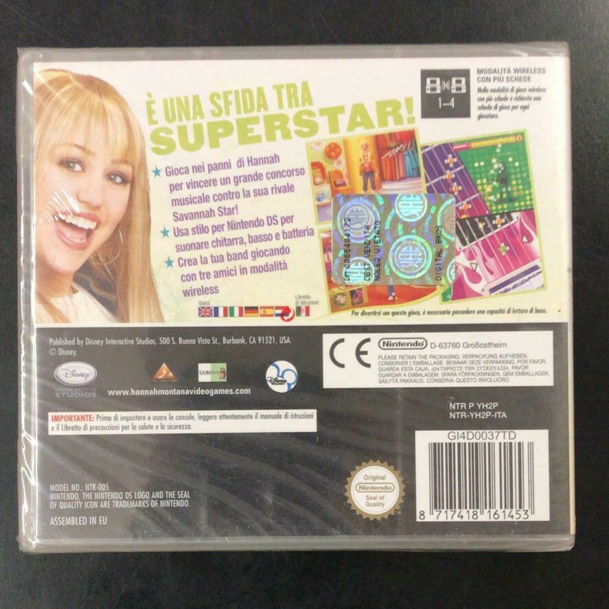 DISNEY HANNAH MONTANA MUSICA ALLE STELLE NINTENDO DS NUOVO E SIGILLATO ITALIANO - immagine 2