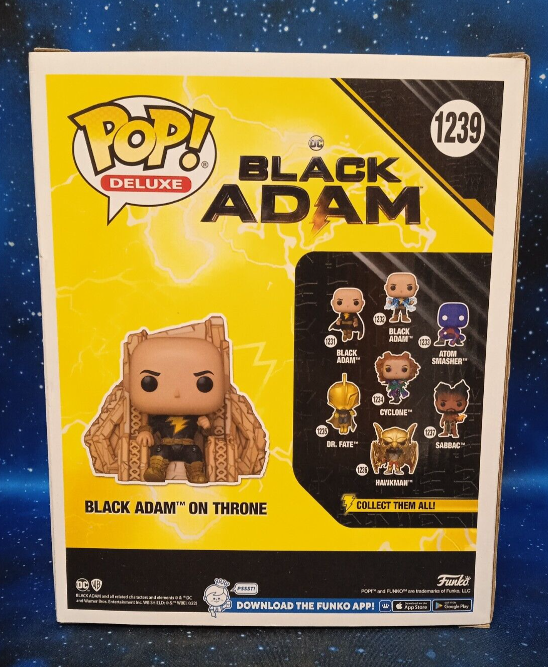 FUNKO POP! DELUXE BLACK ADAM 1239 BLACK ADAM ON THRONE - immagine 4