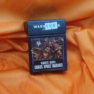 CARTE DATI CHAOS SPACES MARINE WARHAMMER 40.000 40K