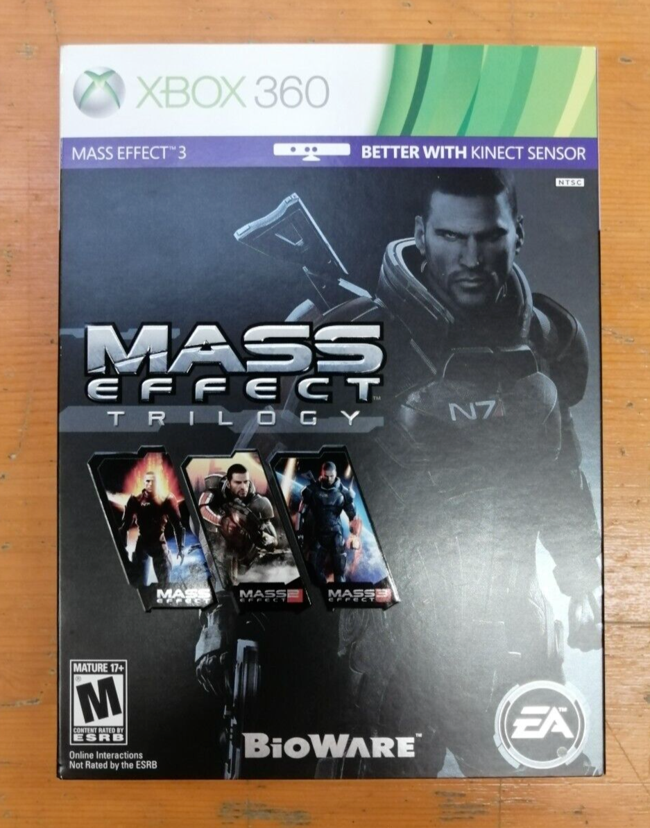 MASS EFFECT TRILOGY STEELBOOK XBOX 360 EA USATO