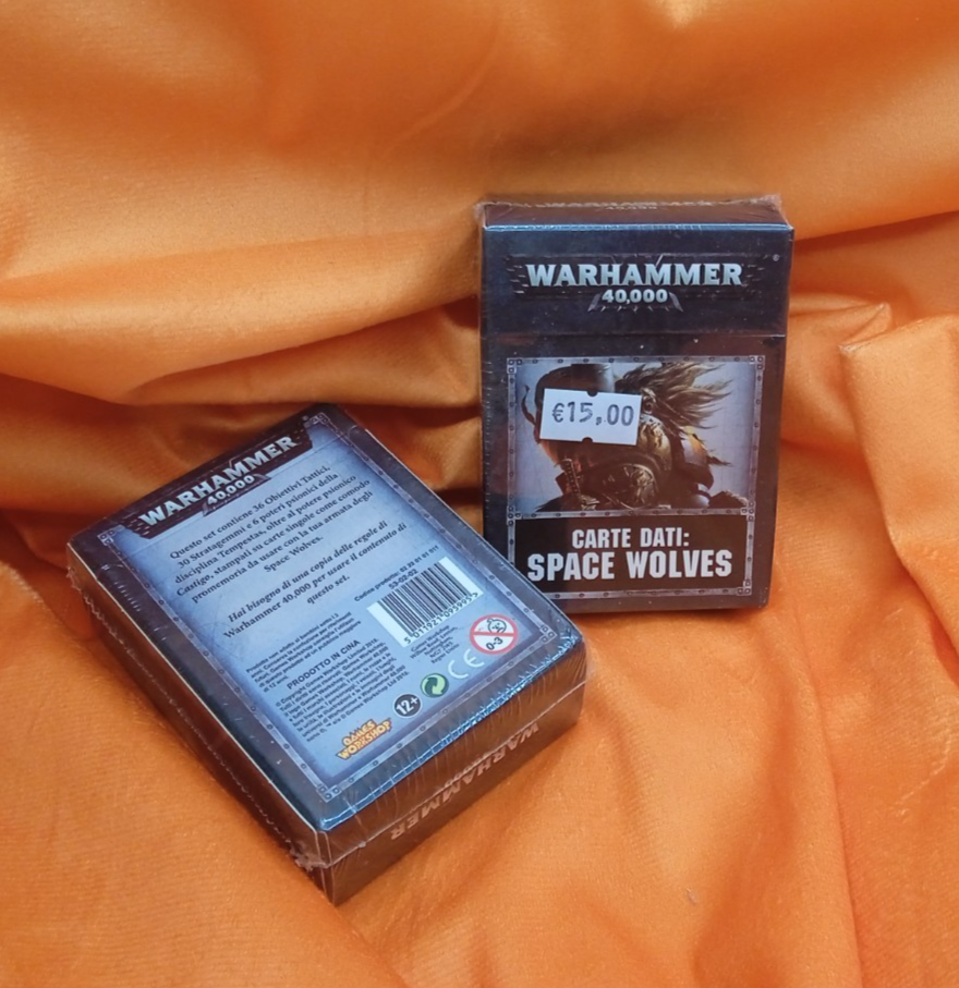 CARTE DATI SPACES WOLVES WARHAMMER 40.000 40K NUO