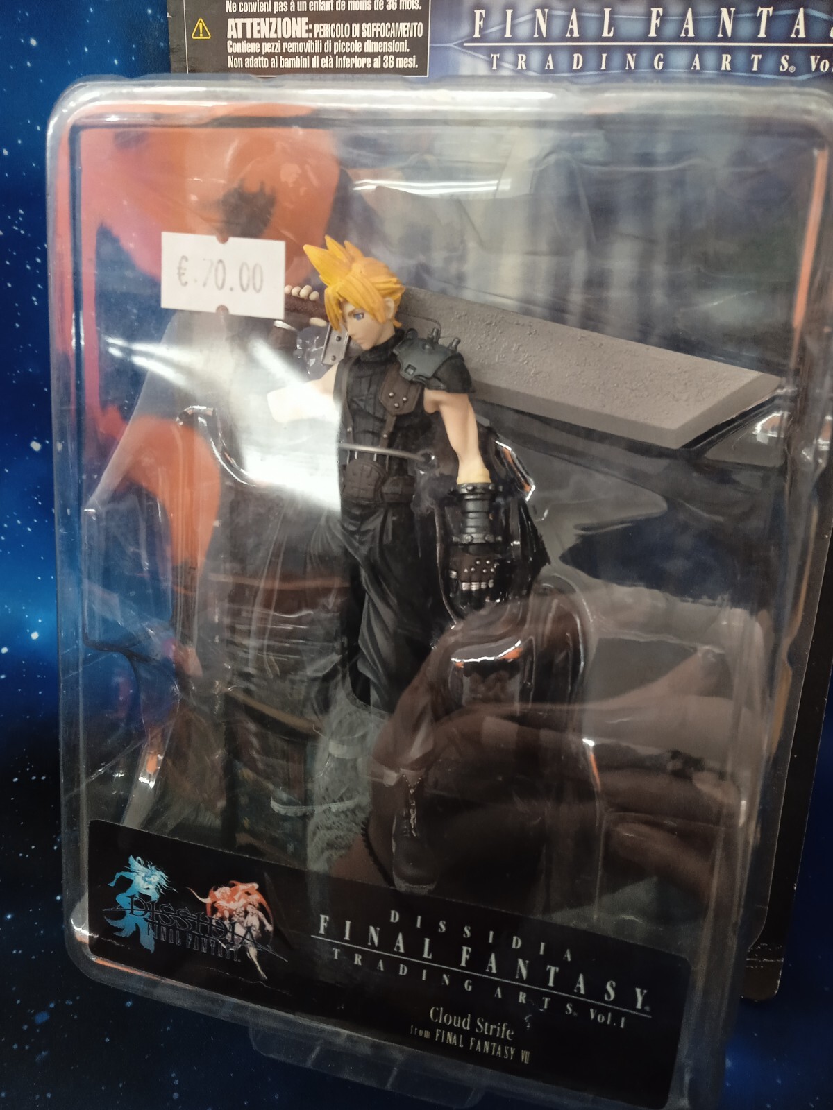 DISSIDIA FINAL FANTASY TRADING ARTS VOL. 1 CLOUD STRIFE SQUARE ENIX PRODUCTION - immagine 3