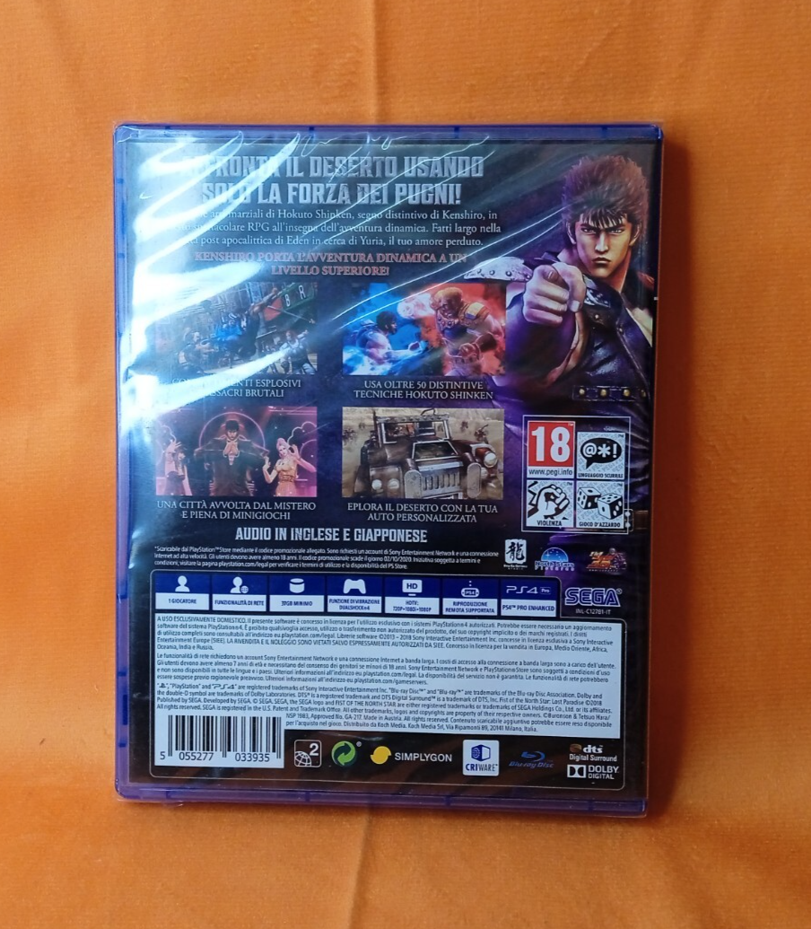 FIST OF THE NOTH STAR: LOST PARADISE PLAYSTATION 4 PS4 SEGA DLC E ADESIVI INCLUS - immagine 2