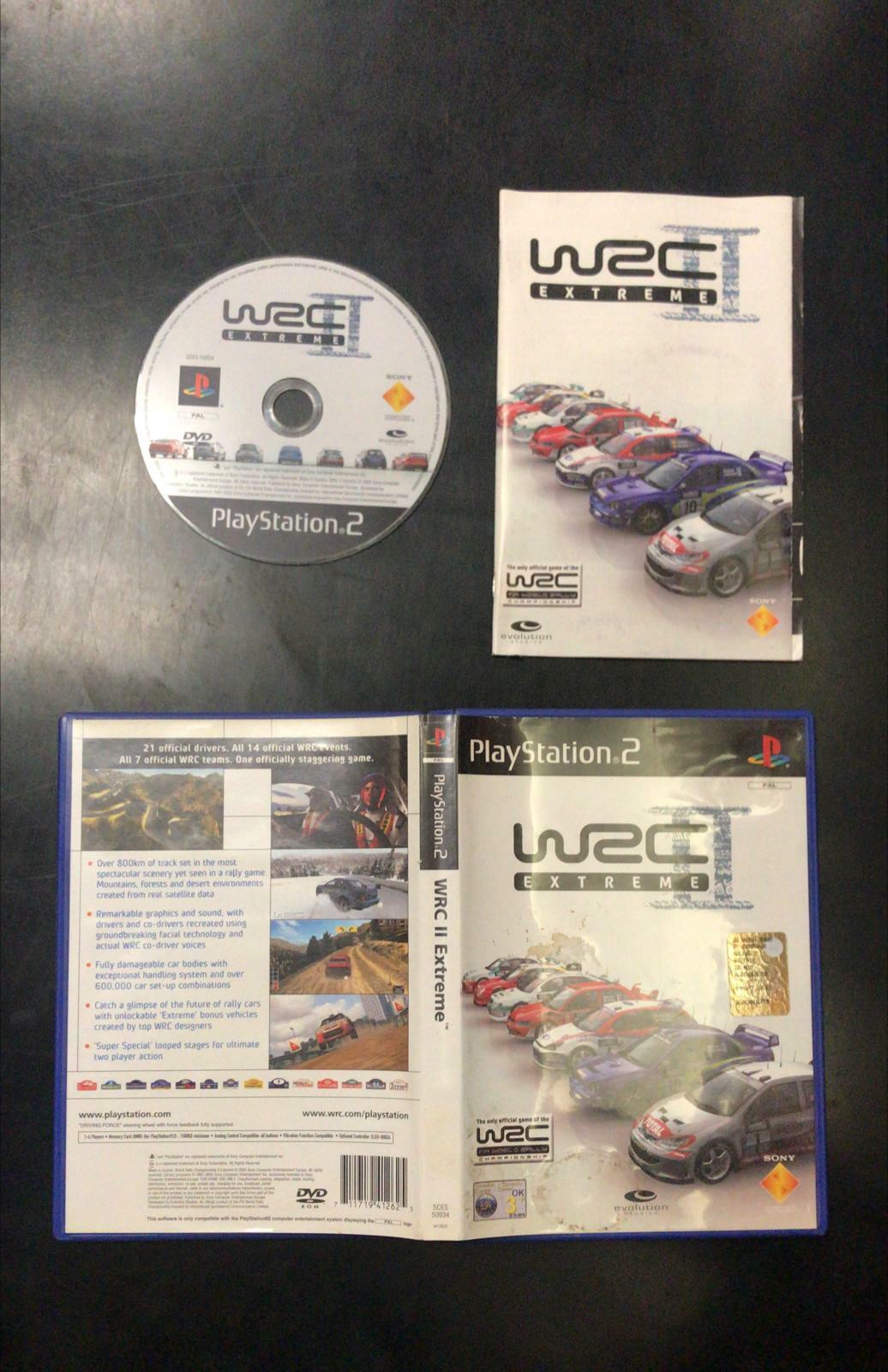 WRC II EXTREME USATO PS2 PLAYSTATION 2 ITALIANO SONY WORLD RALLY CHAMPI