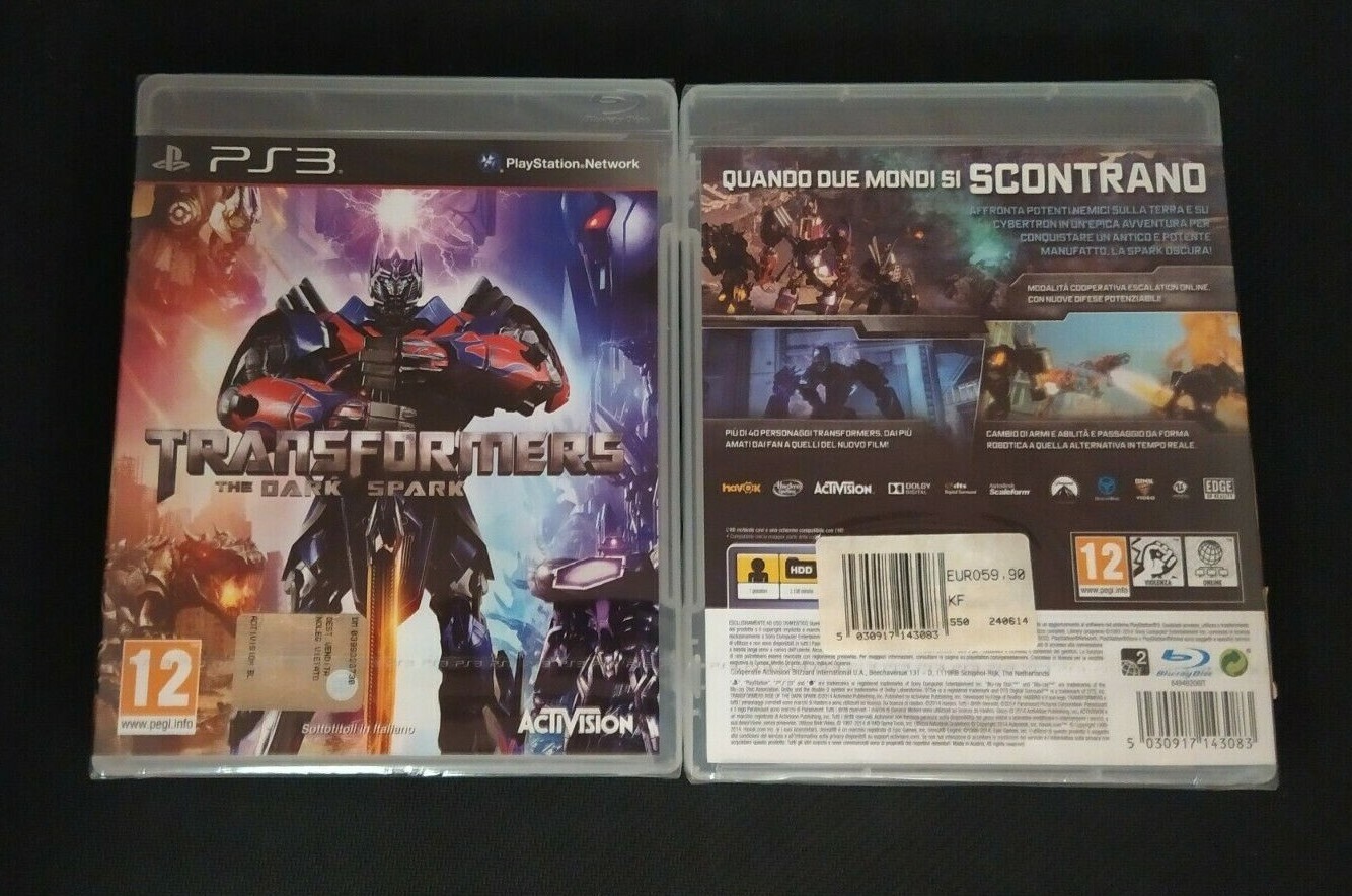 TRANSFORMERS THE DARK SPARK PS3 ACTIVISION BINK VIDEO