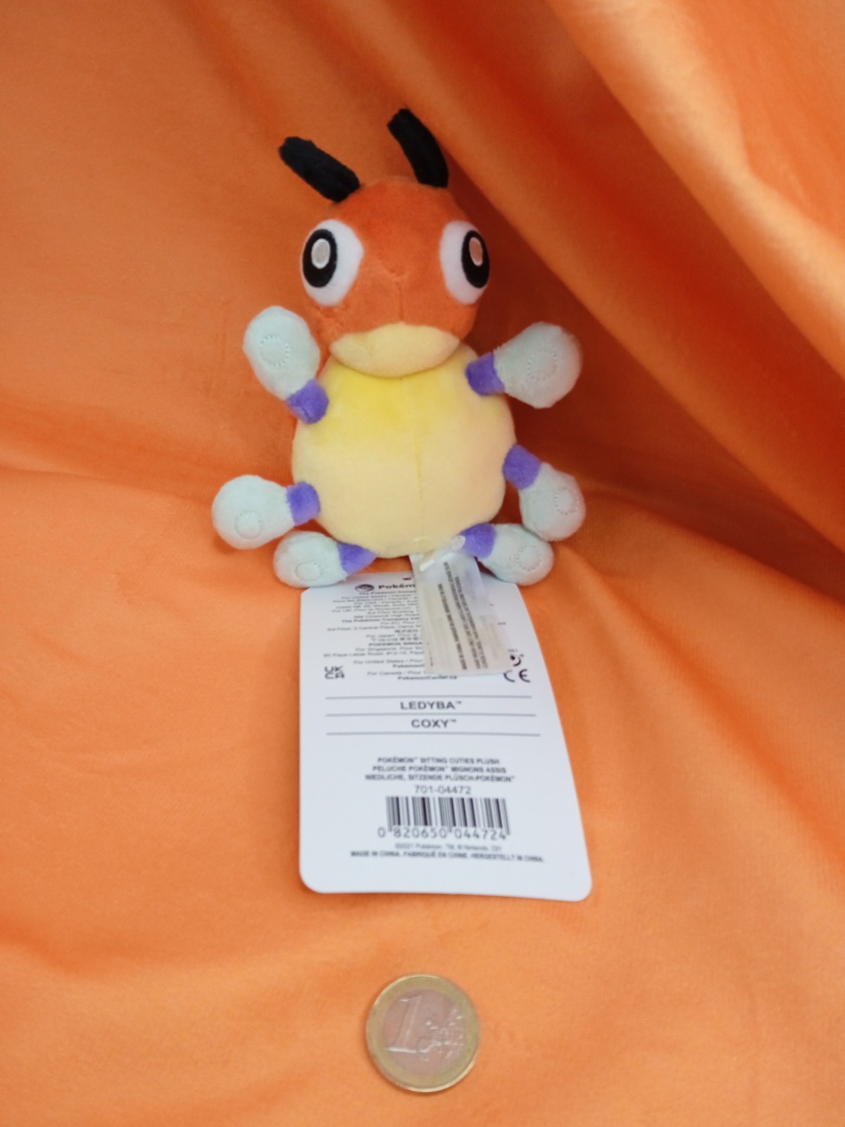 PELUCHE POKÉMON LEDYBA 165 ORIGINALE POKÉMON CENTER